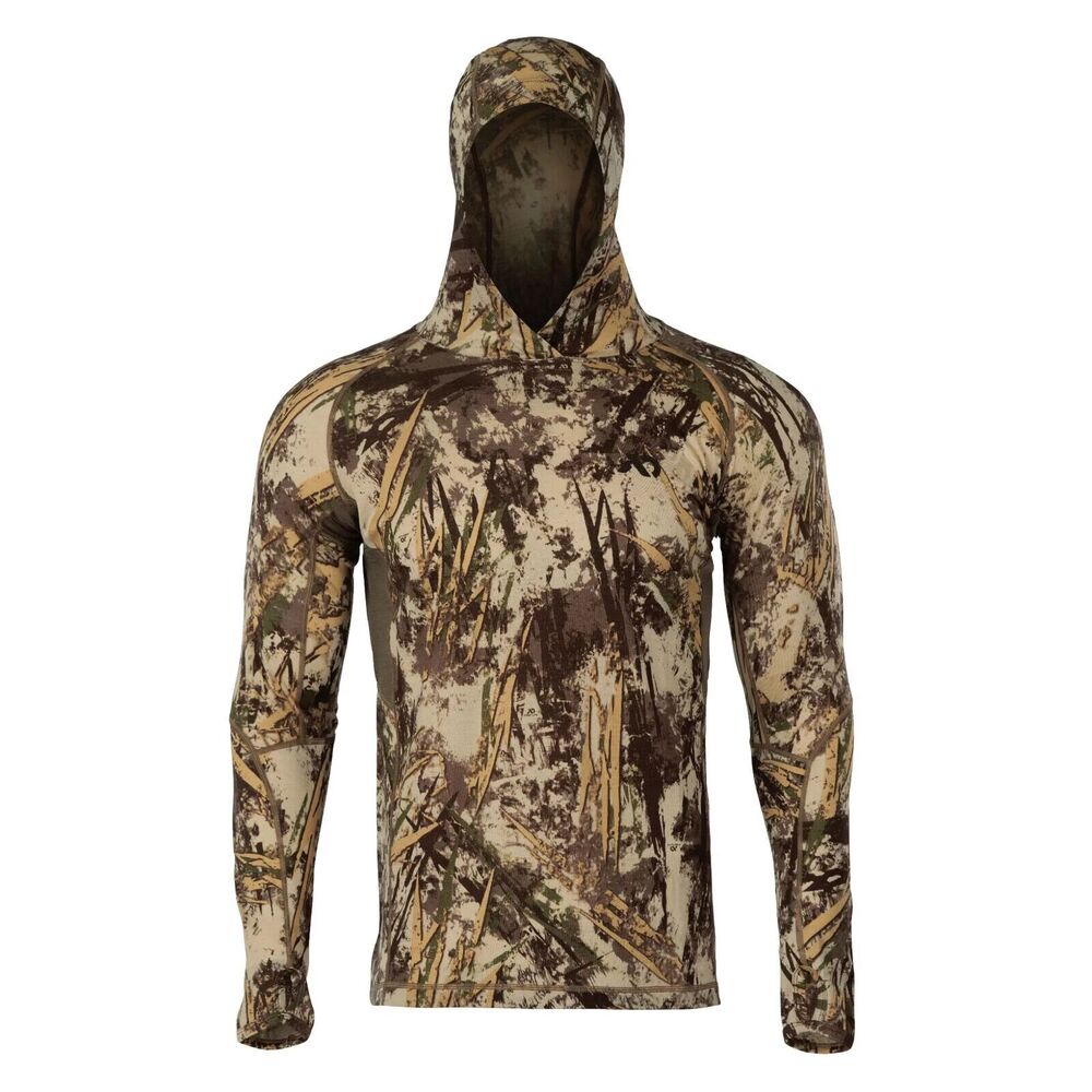 EUC First Lite Men’s Aero Wick TYPHA Hoodie Long Sleeve Shirt XXL $120